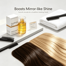 1 Fl Oz Bonding Hair Treatment Oil 30ml, Heat Protect Shine Boost Hair Oil, Lightweight Nourishing Hair Serum Oil For All Hair Types