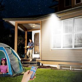 Fresh Fab Finds Solar Powered Wall Lights Outdoor 100LED Beads Motion Sensor Lamp IP65 Waterproof 3 Modes Sensor Light W/ Remote Control For Stre