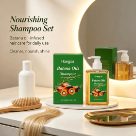 100ml Batana Oil Infused Daily Hair Shampoo, Rosemary Extract Gentle Cleansing Shampoo for Smooth Shiny Hair, Natural Scent Hair Care Shampoo