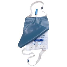 Urinary Leg Bag with 500 mL Vinyl Design, Button Straps, and Non-Return Valve