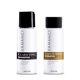 DAMANCI Keratin Express Kit - Empowering Keratin Treatment and Clarifying Shampoo - Keratin & Stem Cells Hair Treatment for Smooth, Frizz-Free Ha