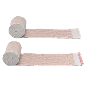 Elastic Bandage with Self-Closure 2-Pack (Color: Sand, size: 6")