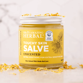 Touchy Skin Salve, Eczema Cream Ointment (size: Jar 4oz)